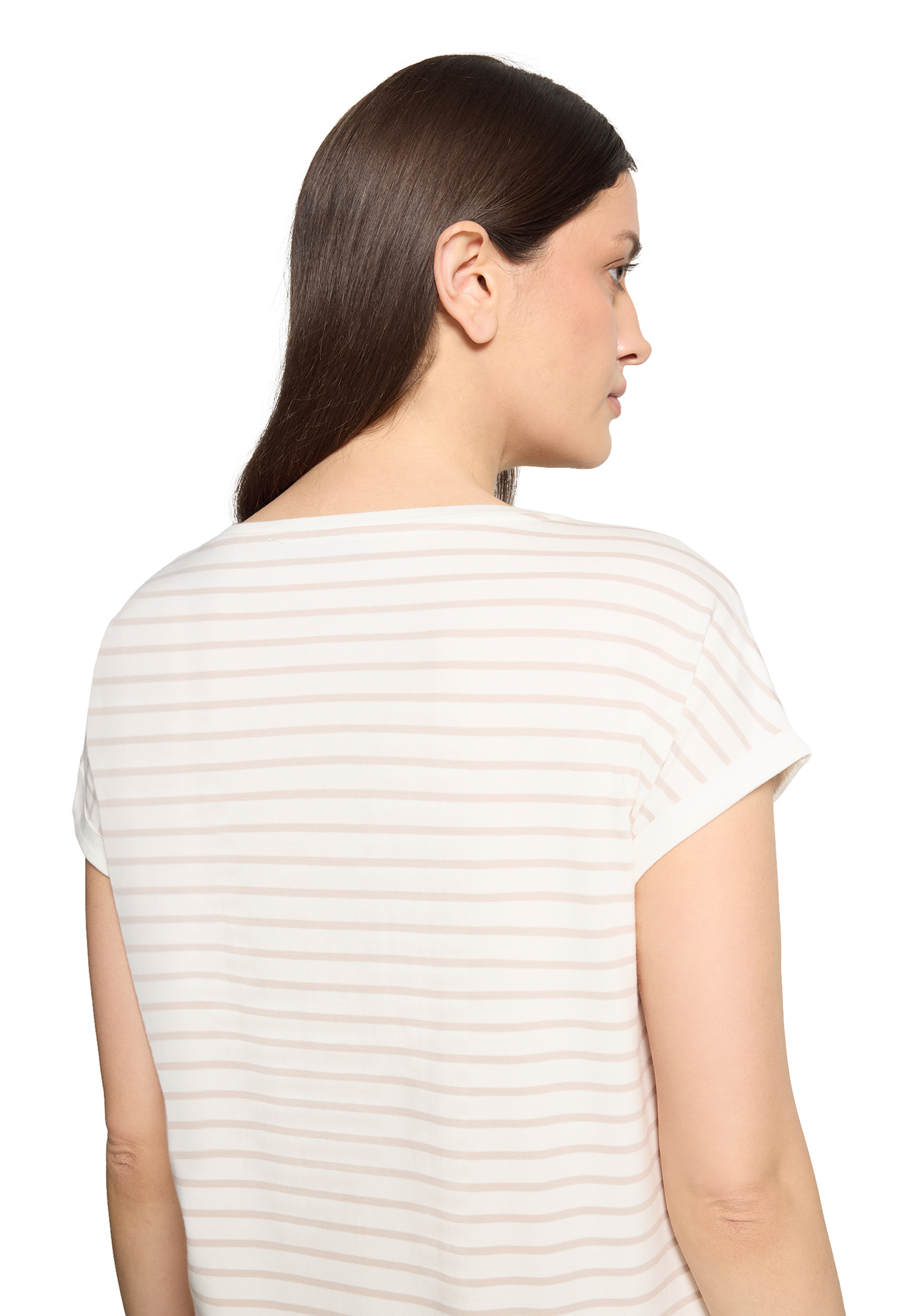 ФУТБОЛКА BETTY BARCLAY с крупным цветочным принтом и полупрозрачной сетчатой фактурой