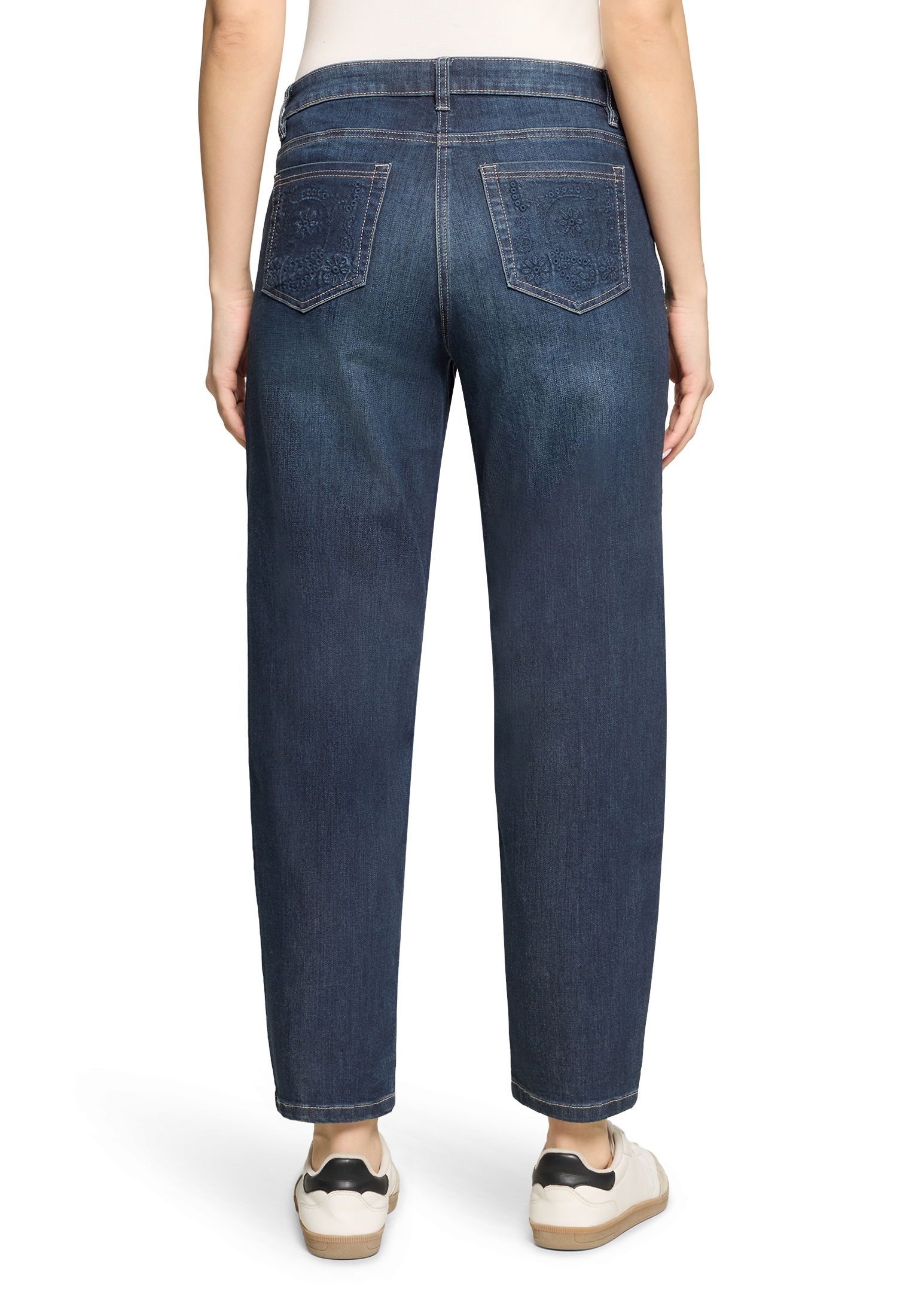 БРЮКИ ДЖИНС BETTY BARCLAY плотный деним с контрастной строчкой